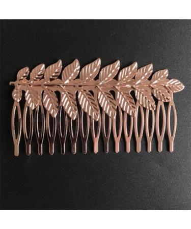 Minkissy 3-Piece Wedding Hairpin Set - Decorative Leaf Bride Accessories in Gold Silver & Rose Gold - Buy Online on SooperMarket.com