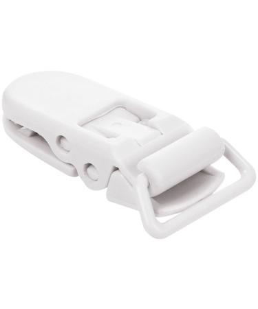 Evarbuild 10Pcs Baby T-Shape Plastic Pacifier Clips - Soother Dummy Holders in White | International Shipping Available - Buy Online on SooperMarket.com
