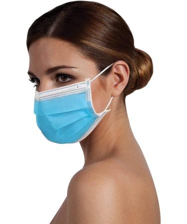 ForPro 3-Ply Disposable Ear Loop Face Mask - 50 Count | Latex-Free, Hypoallergenic, Fiberglass-Free | Protects Against Pollen & Dust - Buy Online on SooperMarket.com