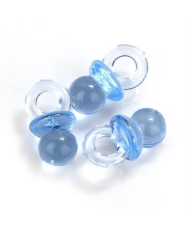 Small Blue Acrylic Baby Pacifier Baby Shower Favors - 144 Pieces