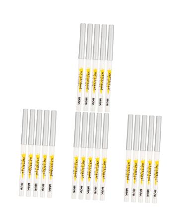 Baluue 20 Pcs White Lying Silkworm Pen Pencil Eyeliner White Eyeliner Cream Eyeshadow Women Cosmetics Abs