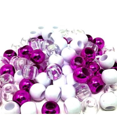 Tara Assorted Color Design Plastic Beads for Braid Hair - Medium Size (Pack of 2) - B1000M-28 - Buy Online on SooperMarket.com