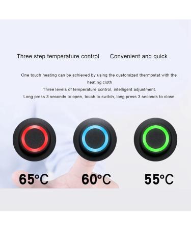 Plplaaoo 2-in-1 USB Electric Heating Cushion - 3-Speed Adjustable Temperature Waterproof Fabric Heater for Jackets and Clothing - Buy Online on SooperMarket.com