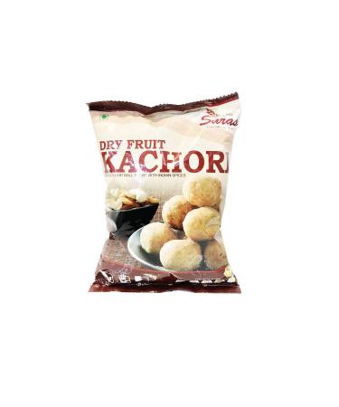 Saras Dryfruit Kachori - 200g (Pack of 2) | Crispy and Flavorful Indian Snack with a Nutty Twist | Namkeens