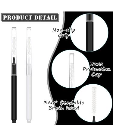 150pc Brow Lamination Microbrush Set with Cap - Black/White Eyebrow Tools for Lash Lift, Extensions & Filling - Buy Online on SooperMarket.com