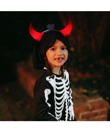 FOMIYES Halloween Headbands: Devil Horns Headband - Red Luminous Devil Horns Hairband LED Light Halloween Costume for Women Men Girls Halloween Party Cosplay Supplies - Buy Online on SooperMarket.com
