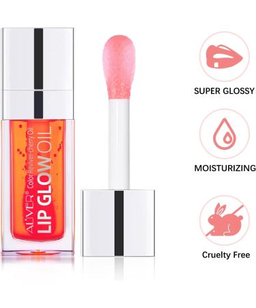 SBHEANGBA Moisturizing Lip Oil No-Sticky Lip Gloss Tinted Lip Balm Lip Care Long Lasting Clear Liquid Lipsticks Plump Lip Glow Oil For Dry Lip's Moisturizing Hydrating And Nourishing Pack of 1 02# Coral - Buy Online on SooperMarket.com