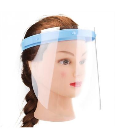 RZJZGZ Adjustable Face Shield(1pack+10Films) Full Face Protection Shield with Clear Anti-Fog Shields (Tear Off Film)