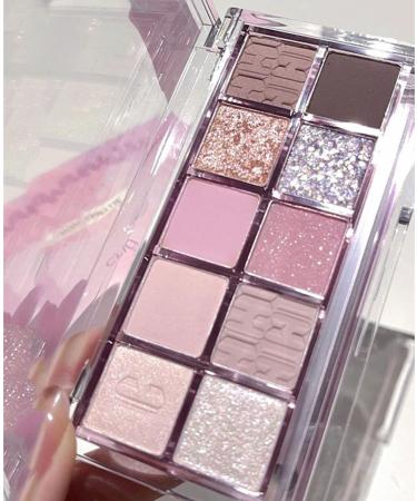 Go Ho 10 Colors Eyeshadow Palette Matte&Glitter Eyeshadow Makeup High Pigmented Shades Naturing-Looking  High Pigment Waterproof Cool Eye Eyeshadow Palette 14 Midsummer Dream 14  Midsummer Dream