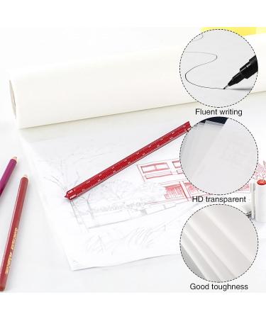 Translucent White Tracing Paper Roll 12 x 55 Yards - Ideal for Drawing, Sewing Patterns, Sketching & Crafts - Buy Online on SooperMarket.com