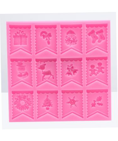 Cabilock 3pcs Silicone Molds DIY Baking Molds Xmas Fondant Christmas Mold Silicone Bunting Fondant Mold Fudge - Buy Online on SooperMarket.com