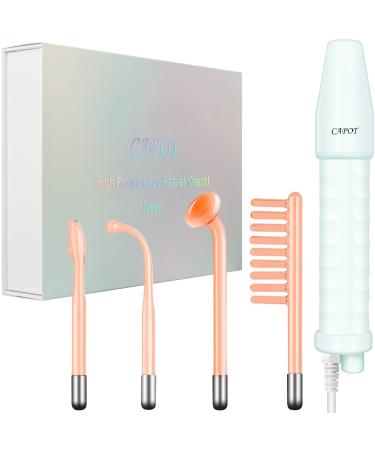 CAPOT High Frequency Facial Wand Portable Handheld High Frequency Facial Machine with 4 Different Neon Tubes