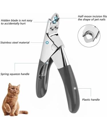 Mumusuki Pet Nail Clipper for Cats and Dogs | Professional Grooming Tool for Puppies Kittens Rabbits & Small Pets (Black) - Buy Online on SooperMarket.com