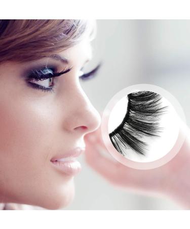 False Eyelashes with Glue 5 Pairs 3D Faux Mink False Lashes Reusable Long Thick Eyelashes for Makeup Eyelashes Extension with glue and Eyelashes Clip - Buy Online on SooperMarket.com