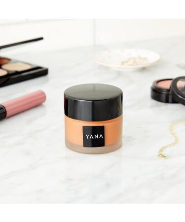 Yana Medium Dark Shade Matte Liquid Foundation 1.35 oz - Long-Wear Formula for Oily/Combination Skin - Suitable for Brown/Tanned Skin - Buy Online on SooperMarket.com