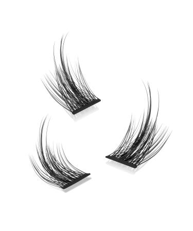 D Curl Cluster Lashes Kit - 14 Pairs / 196 PCS DIY Eyelash Extension Segments (Devil 02-D) - Buy Online on SooperMarket.com