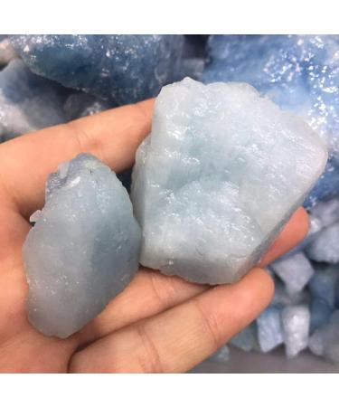 Crystal Natural raw Aquamarine Quartz Crystal Rough Rock Gemstone Natural Gemstones and Minerals Suitable for Home Office Decoration FZUGEDRLI - Buy Online on SooperMarket.com