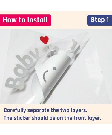 Buy 2 Pieces Baby on Board Car Stickers - 120mm x 120mm | International Shipping Available - Buy Online on SooperMarket.com