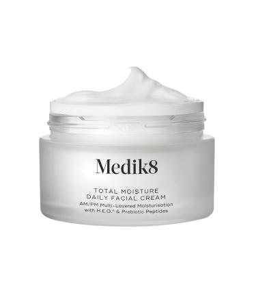 Medik8 Total Moisture Daily Facial Cream Hyaluronic Acid Moisturiser Day & Night Face Cream Clinically Proven Instant Deep & Lasting Moisturisation Fragrance-Free For All Skin Types 50 ml 50ml