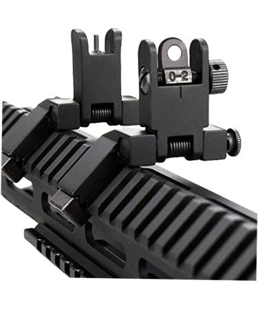 GOTICAL 45 Degree Offset Flip Up Sight - Low Profile Design Front and Rear Flip Up Sights in Black - Buy Online on SooperMarket.com