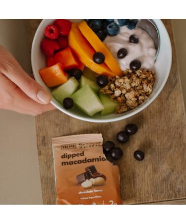 Macadamia Dipped Nuts Chocolate 12 x 1.41oz - Keto Vegan Paleo Gluten-Free Sugar-Free - Buy Online on SooperMarket.com