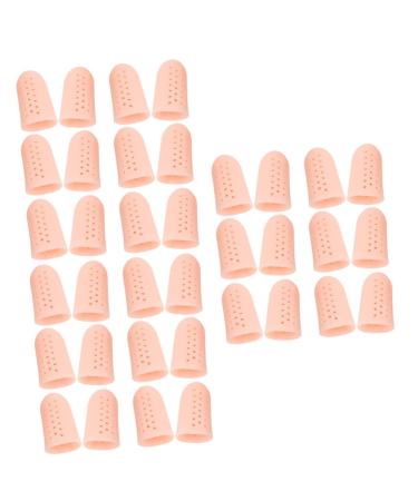 Healeved 18 Pairs /12pcs High Heel Protectors Silicone Gel Toe Sleeve Silicone Toe Covers for Silicone Toe Protector Protection Supplies Costume Accessories Anti-Friction Toe Cover Tool Skin Colorx3pcs 4.5X2.1 cmx3pcs