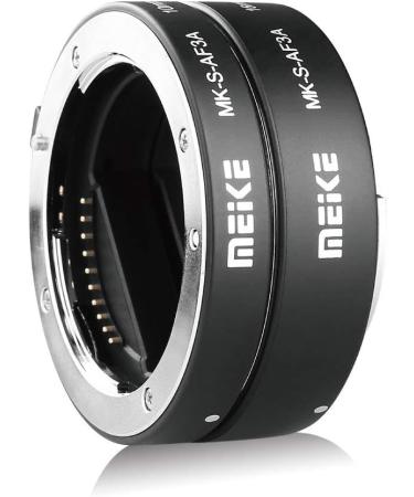 MEIKE MK-S-AF3A Metal Auto Focus Macro Extension Tube Adapter Ring (10mm+16mm) for Sony E-Mount FE-Mount Cameras - Buy Online on SooperMarket.com