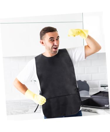 Warmhm Cobbler Apron: Cobbler Smock Bib Apron 2 Pockets - Unisex Cooking Kitchen Aprons - Drawing Apron - Barber Hair Cutting Apron - Paint Apron for Chef Bbq Women Men - Buy Online on SooperMarket.com