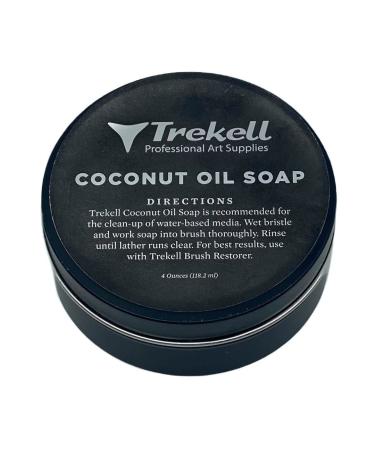Trekell Coconut Oil Paint Brush Cleaner - Watercolor & Acrylic Brush Cleaner - Watercolor & Acrylic Paint Brush Cleaner  Paintbrush Cleaner - Watercolor & Acrylic Cleaner  Artist Brush Soap  4 oz