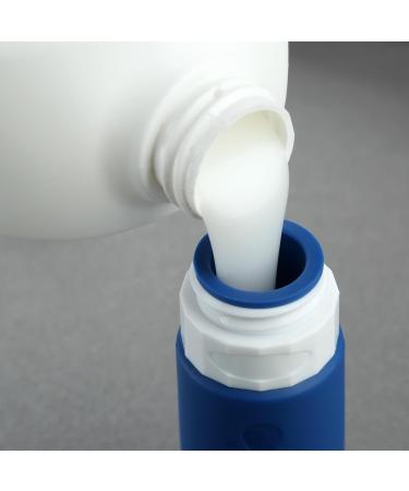 Gemice Silicone Travel Bottles - 4 Pack Leak-Proof Refillable Portable Containers for Lotions Shampoos & Toiletries (90ml) - Navy - Buy Online on SooperMarket.com