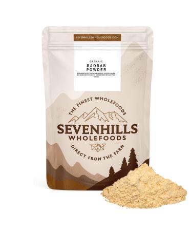 Sevenhills Wholefoods Organic Raw Baobab Powder 500g Wild-Harvested in Africa 500 g (Pack of 1)