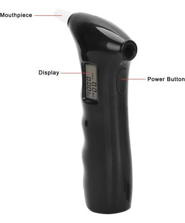 Breathalyzer Professional-Grade Accuracy Breath Alcohol Tester with LCD Digital Display Portable Alcohol Analyzer Detector for Home Party Personal Use - Buy Online on SooperMarket.com
