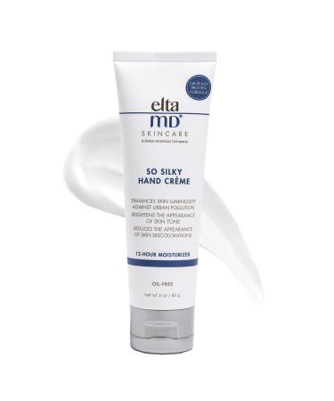 EltaMD So Silky Hand Crme, Moisturizing Hand Lotion with Ceramides, Sclareolide and Vitamin E for Dry, Flaking Hands, 12-Hour Hand Cream, 3 oz.