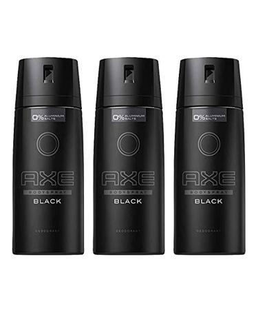 Axe Deodorant Body Spray Black Mens Fragrance 150ml/5.07oz (3-Pack) Black 5.07 Ounce (Pack of 3)