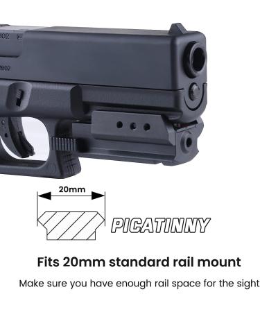 HONESTILL Red Dot Laser Sight - Magnetic Rechargeable, Red Beam for bb Gun, 20mm Picatinny Weaver Rail Mount - Ideal for Pistol, Handgun, Rifle Hunting - Buy Online on SooperMarket.com