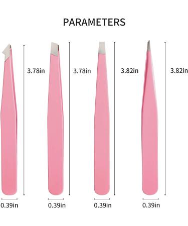 Professional Stainless Steel Tweezers Set - Precision Tools for Eyebrows, Facial Hair, and Blackhead Removal - Buy Online on SooperMarket.com