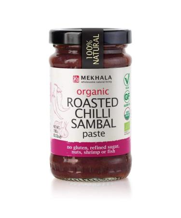 Mekhala Organic Roasted Chili Sambal Paste - Gluten-Free Vegan Condiment 3.52oz (Pack of 3) - Buy Online on SooperMarket.com