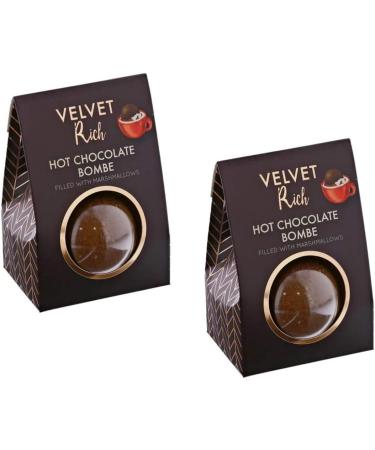 Hot Chocolate Gift Sets - 2 Sets of hot Chocolate Bombs with Marshmallows Inside and in a Gift Box - Buy Online on SooperMarket.com