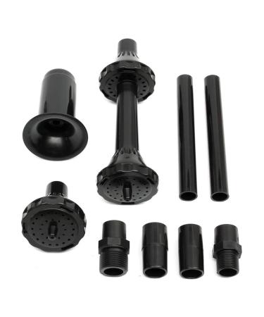 Herklotzn 9Pcs Small Fountain Nozzle Kit Water Fountain Nozzle Heads for Pond Fountain Submersible Pump Pool