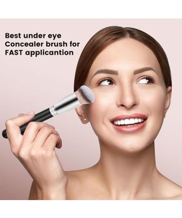 Premium Vegan Foundation Brush for Flawless Liquid Makeup - Ideal for Cream Powder and Contouring - Buy Online on SooperMarket.com