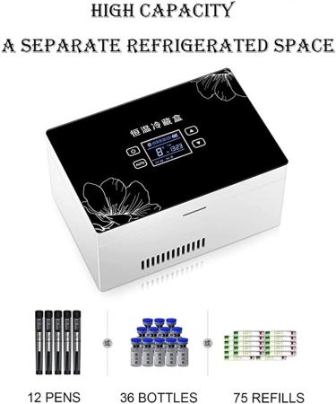 Rechargeable Insulin Cooler Box Portable Small Medical Medicine Box Mini Car Refrigerator USB Charger Medicine Cooler Reefer Container 2batteries - Buy Online on SooperMarket.com