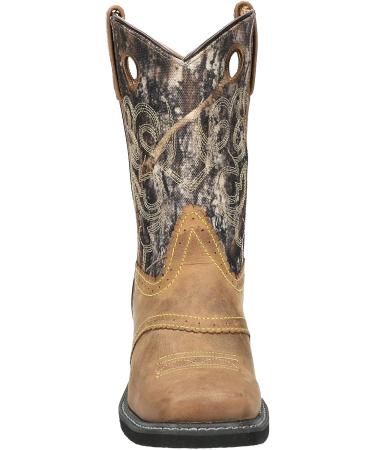 Smoky Mountain Pawnee Series Women's Western Boot - 9 Height, Square Toe, True Timber Camo, Crepe Sole - Brown Oil Distress/Camo - Buy Online on SooperMarket.com