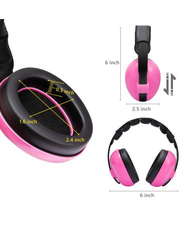 Dison Kids Noise Reduction Earmuffs  Baby Ear Protection Noise Cancelling Headphones Hearing Protection Earmuffs for Toddler (Pink) - Buy Online on SooperMarket.com