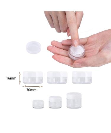 100pcs 5ml Small Clear Sample Jars with Lids - Empty Container Pots for Travel & DIY Projects | International Shipping Available - Buy Online on SooperMarket.com