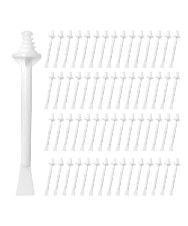 60 pcs nose wax sticks nose hair wax applicator nose hair remover dual purpose nose hair wax sticks plastic wax sticks nose wax set hair removal set unisex white