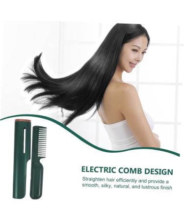 Didiseaon Hair Straightener Comb - Portable Electric Heating Tool for Straight Hair USB Ceramic Hairstyling Comb - Buy Online on SooperMarket.com