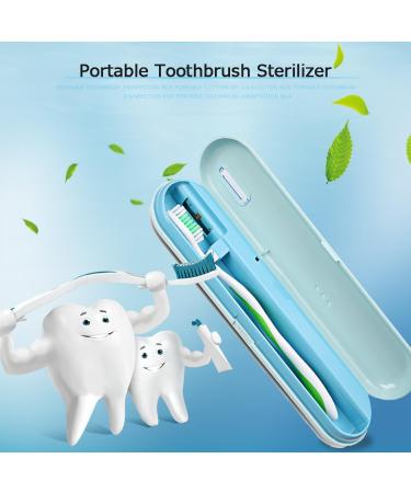 UV-C Portable Intelligent Ultraviolet Toothbrush Disinfection Box USB Charging Type-C Interface Support Toothbrush and Razor Safe and Fast Disinfection Universal Toothbrush (A) - Buy Online on SooperMarket.com
