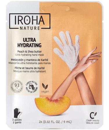 Iroha Glove Mask - Peach Glove Mask - Regenerating (1 x 2 pieces)