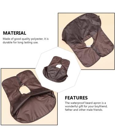 FRCOLOR Beard Shaving Cloth Bib - Men's Grooming Apron for Hair Cutting - Hair Catcher Cape for Beard Trimming - Polyester Material - Buy Online on SooperMarket.com