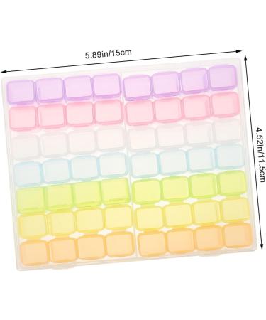 ABOOFAN 3 Sets Nail Art Storage Box Nail Jewelry Manicure Accessories Holding Ornament Container Ornament Storage Bin Nail Organizer Makeup Drawer Dip Powder Organizer Grid Spare Parts Abs - Buy Online on SooperMarket.com
